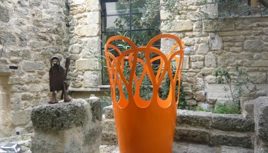 Orange vase Couronne Collection
